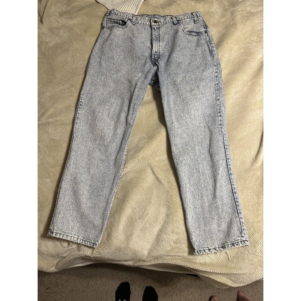 VINTAGE Levis 540 Men's Jeans 40x30 Blue Moon Wash 90's Denim Leather Tab USA